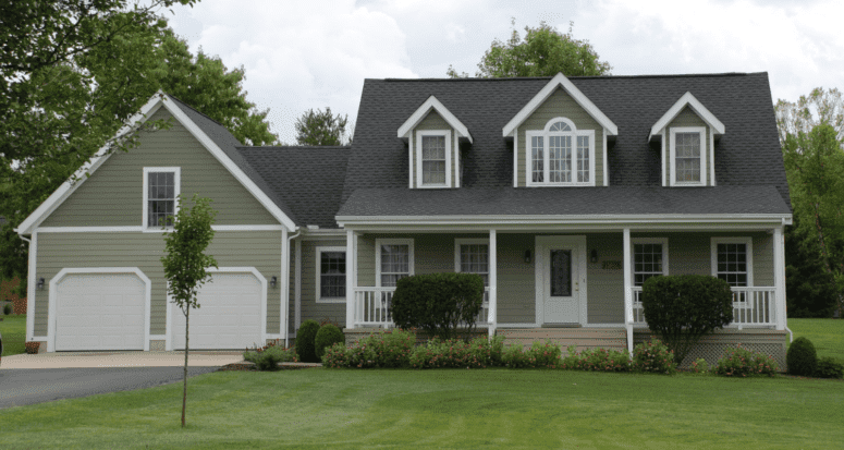 A two-story frame home, which may not sell before the real estate listing agreement expires.