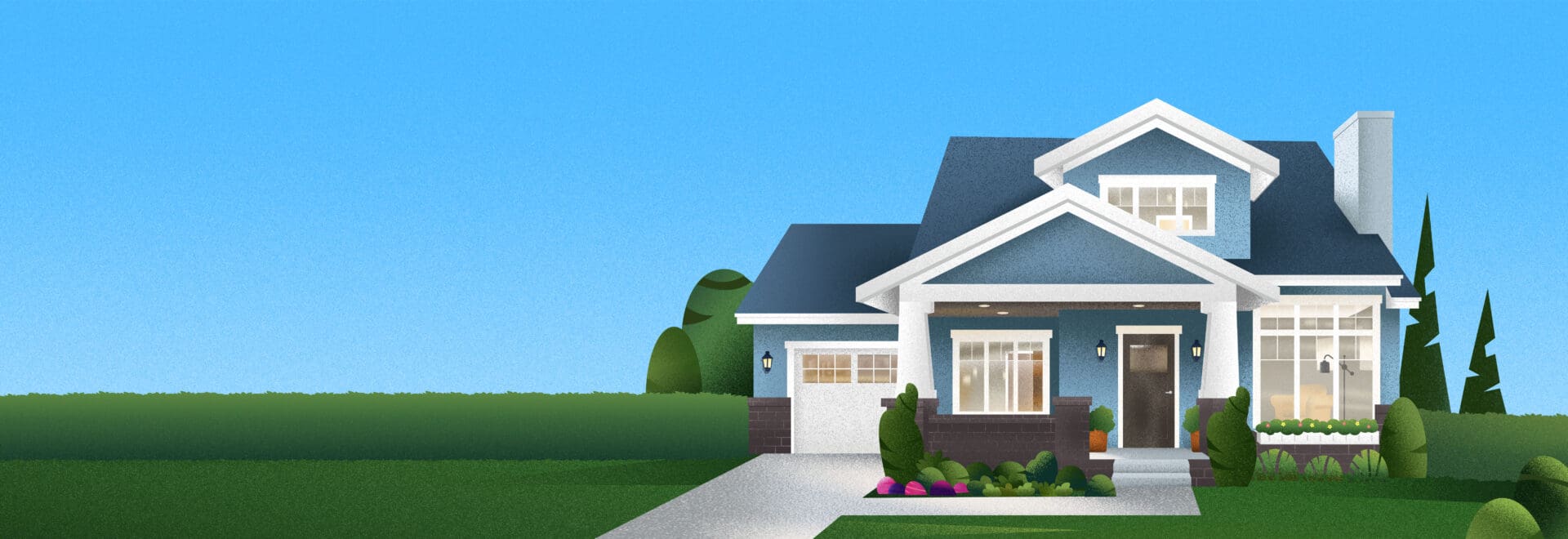 illustration of a single family home